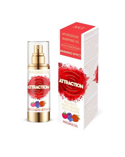 Розігрівальна масажна олія з феромонами MAI PHEROMON MASSAGE OIL — RED FRUITS (30 мл)