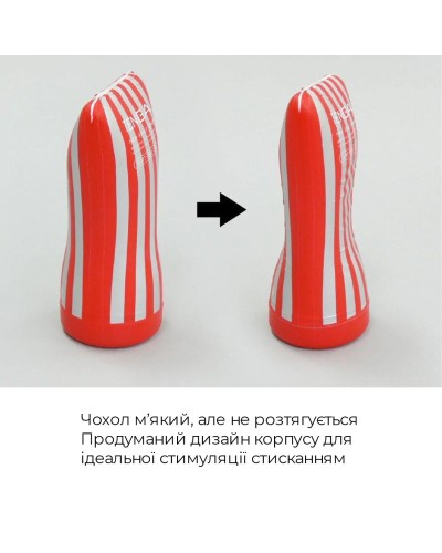 Мастурбатор Tenga Squeeze Tube Cup (м’яка подушечка) STRONG стискається