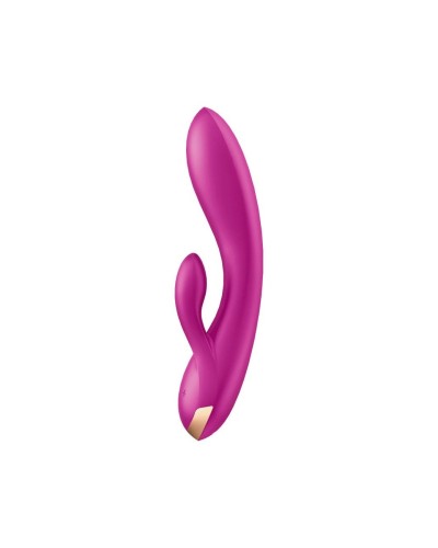 Смарт вібратор кролик із подвійним відростком Satisfyer Double Flex Violet