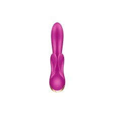 Смарт вибратор кролик с двойным отростком Satisfyer Double Flex Violet