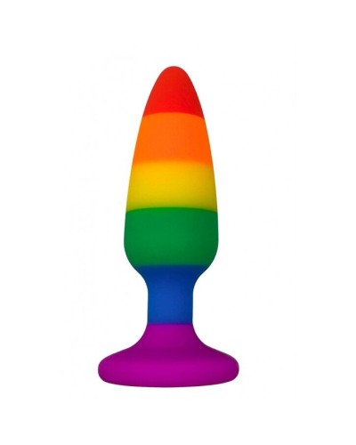 Анальна пробка Wooomy Hiperloo Silicone Rainbow Plug L