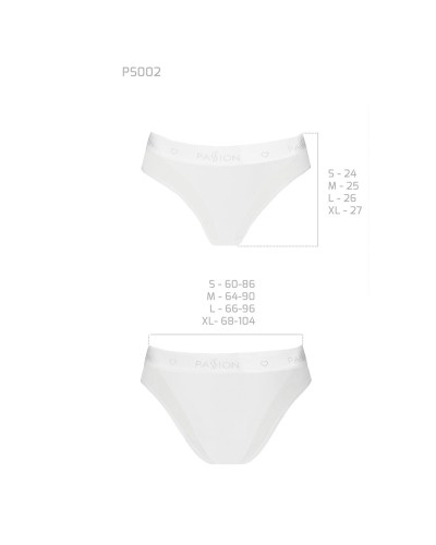 Трусики з прозорою вставкою Passion PS002 PANTIES white, size S