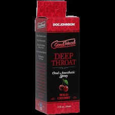 Спрей для мінету Doc Johnson GoodHead DeepThroat Spray - Wild Cherry 59 мл для глибокого мінету