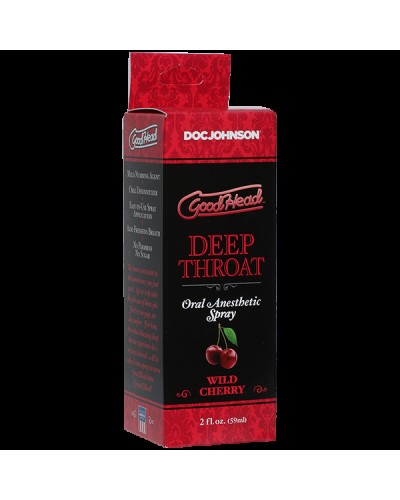 Спрей для мінету Doc Johnson GoodHead DeepThroat Spray - Wild Cherry 59 мл для глибокого мінету