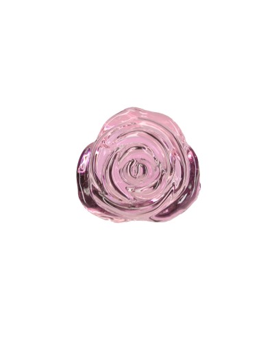 Стеклянная анальная пробка Pillow Talk Rosy Luxurious Glass Anal Plug, ⌀3,3 см, вибропуля в подарок