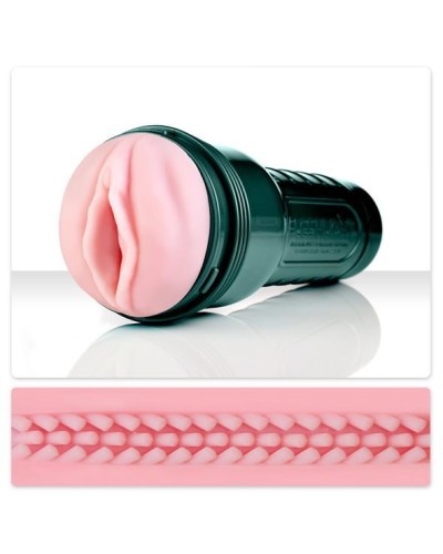 Мастурбатор с вибрацией Fleshlight Vibro Pink Lady Touch, три вибропули, стимулирующий рельеф