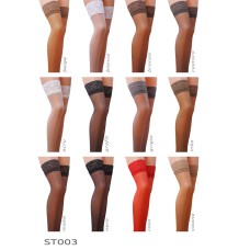 Чулки ST003 1/2 nero - Passion