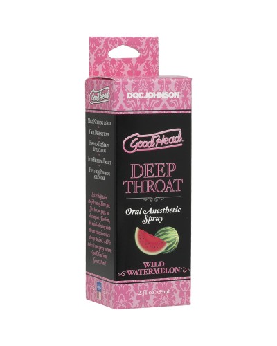 Спрей для мінету Doc Johnson GoodHead DeepThroat Spray - Watermelon 59 мл для глибокого мінету