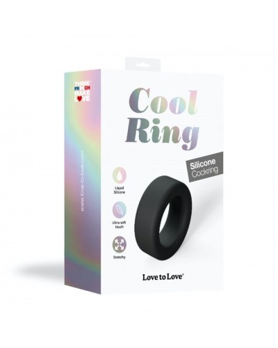 Ерекційне кільце широке Love To Love COOL RING - BLACK ONYX