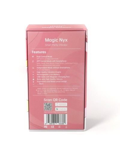 Смарт-вибратор в трусики Magic Motion Nyx Red