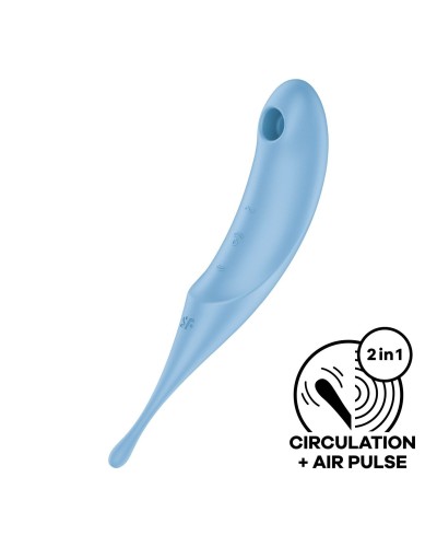 Вакуумный стимулятор Satisfyer Twirling Pro Blue