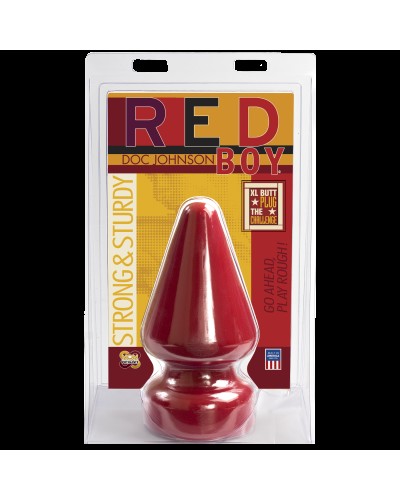 Анальная пробка Doc Johnson Red Boy - XL Butt Plug The Challenge, диаметр 12 см