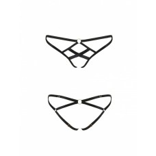 Трусики зі стреп NICKY THONG black XXL/XXXL - Passion Exclusive