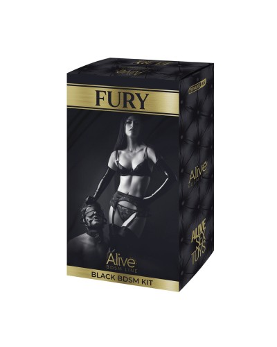 Набір для BDSM Alive FURY Black BDSM Kit, 10 предметів