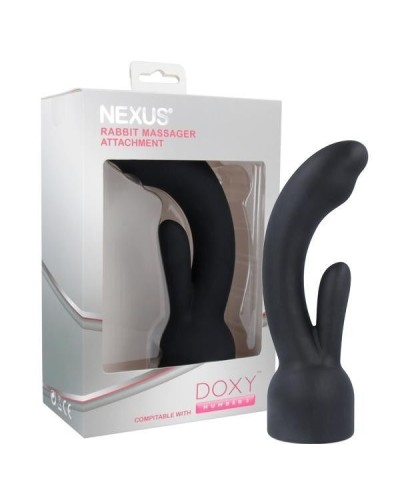 Насадка для вибромассажера Doxy Number 3 - Nexus Rabbit Massager в виде вибратора-кролика