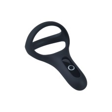 Подвійне ерекційне кільце Fun Town Rise Black, керування зі смартфона