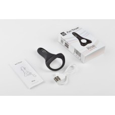 Подвійне ерекційне кільце Fun Town Rise Black, керування зі смартфона