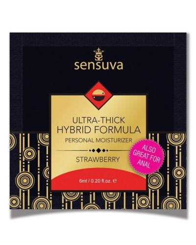 Пробник Sensuva - Ultra-Thick Hybrid Formula Strawberry (6 мл)