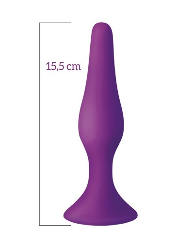 Анальная пробка на присоске MAI Attraction Toys №35 Purple, длина 15,5см, диаметр 3,8см