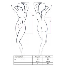 Сукня з відкритою спиною BELTIS DRESS black 4XL/5XL - Passion