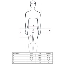 Прозрачные мужские шортики с гульфиком Passion 003 SHORT black XXL/XXXL