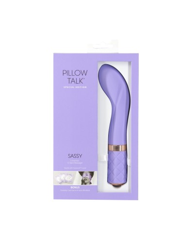 Розкішний вібратор Pillow Talk Sassy Purple Special Edition, Сваровскі, пов’язка на очі+гра