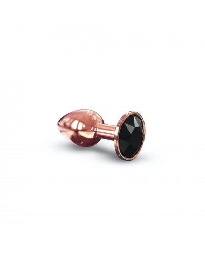 Металева анальна пробка із прикрасою у вигляді кристалу Dorcel - Diamond Plug Rose Gold S