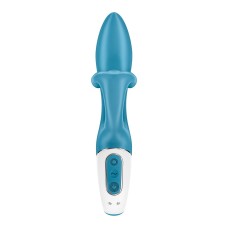 Вибратор кролик с тройным отростком Satisfyer Embrace me Turquoise, 2 мотора, диаметр 3,6 см