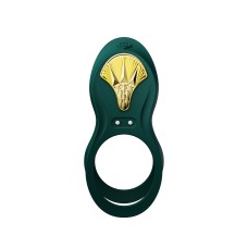 Смарт ерекційне кільце Zalo BAYEK Turquoise Green, подвійне з ввідною частиною, пульт ДК