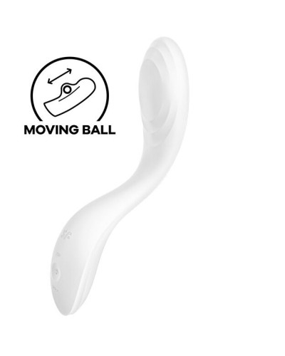 Вібратор із перлинною стимуляцією точки G Satisfyer Rrrolling Pleasure White