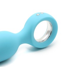 Анальна вібропробка KisToy Orville Blue, діаметр 3 см