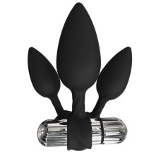 Набір анальних вібропробок Bathmate Anal Training Plugs VIBE, діаметр 2,5 см - 3,1см - 3,8см