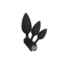 Набір анальних вібропробок Bathmate Anal Training Plugs VIBE, діаметр 2,5 см - 3,1см - 3,8см