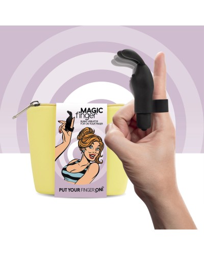 Вибратор на палец FeelzToys Magic Finger Vibrator Black