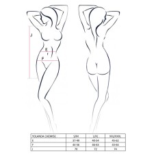 Прозора сорочка з довгим рукавом YOLANDA CHEMISE pink L/XL - Passion, трусики