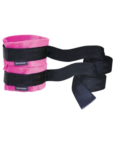 Наручники Sportsheets Kinky Pinky Cuffs тканевые, с лентами для фиксации