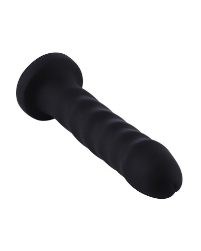 Силиконовый фаллоимитатор для секс-машин Hismith 7.1″ Anal Dildo Black, система KlicLok