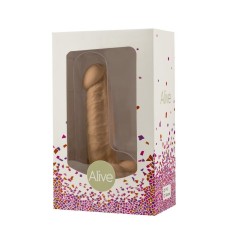 Фалоімітатор з присоскою Alive Little John, діаметр 3,5 см, ПВХ, об'ємна голівка