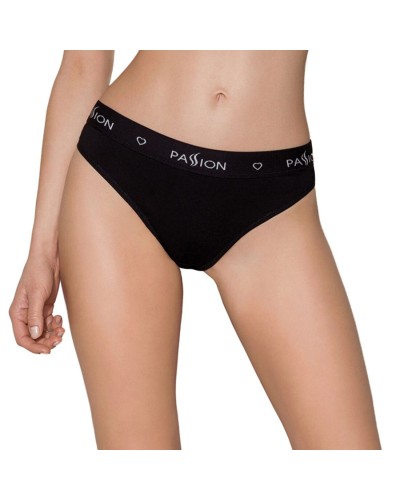 Трусики-сліпи з бавовни та еластаном Passion PS004 PANTIES black, size S