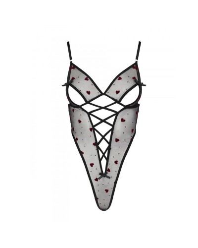 Эротическое боди с рисунком LOVELIA BODY black XXL/XXXL - Passion