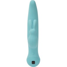Вібратор-кролик з сенсорним управлінням і ротацією Touch by SWAN - Duo Teal, глибока вібрація