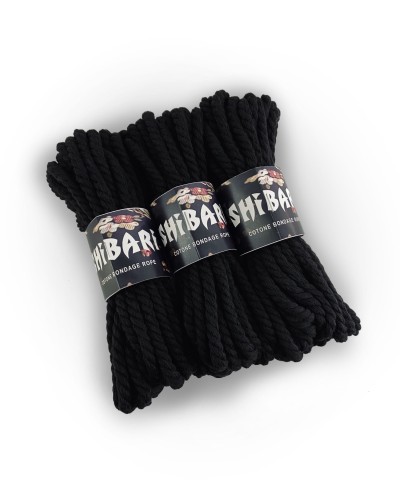 Бавовняна мотузка для шібарі Feral Feelings Shibari Rope, 8 м чорна