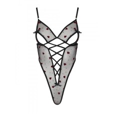 Эротическое боди с рисунком LOVELIA BODY black S/M - Passion