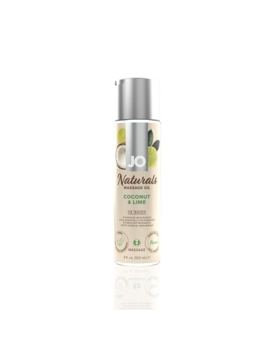 Массажное масло System JO – Naturals Massage Oil – Coconut & Lime с натуральными эфирными маслами (1