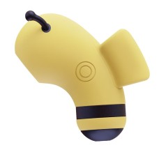 Вакуумний стимулятор із мікрострумами CuteVibe Beebe Yellow, на палець