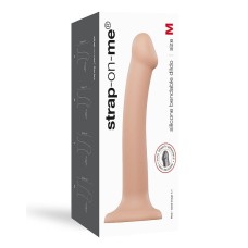 Насадка для страпона Strap-On-Me Dual Density Dildo Flesh M, диаметр 3,3см, двошарова, гнучка