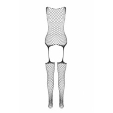 Сітчастий тілесний бодістокінг, який імітує боді з панчохами на підв'язках Casmir CA003