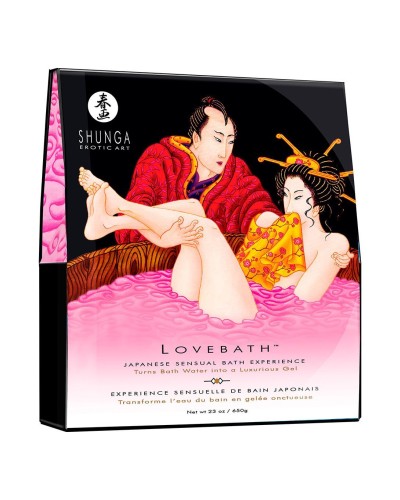 Гель для ванни Shunga LOVEBATH – Dragon Fruit 650 г, робить воду ароматним желе зі SPA ефектом