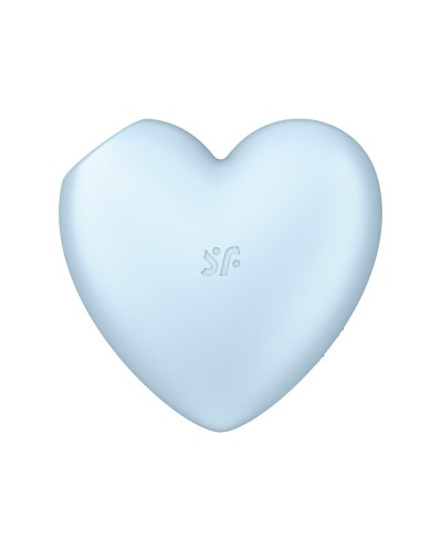 Вакуумний стимулятор-серце з вібрацією Satisfyer Cutie Heart Blue