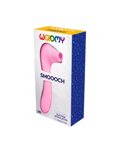 Вакуумний кліторальний стимулятор Wooomy Smoooch Pink Clitoral Suction & Vibration